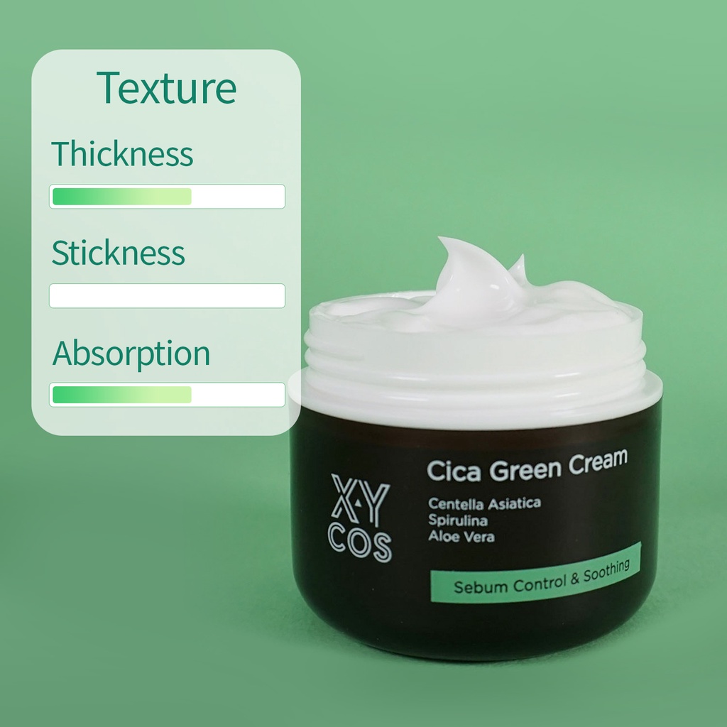 [XYCOS] Cica Green Cream 50ml 【EVE VEGAN】