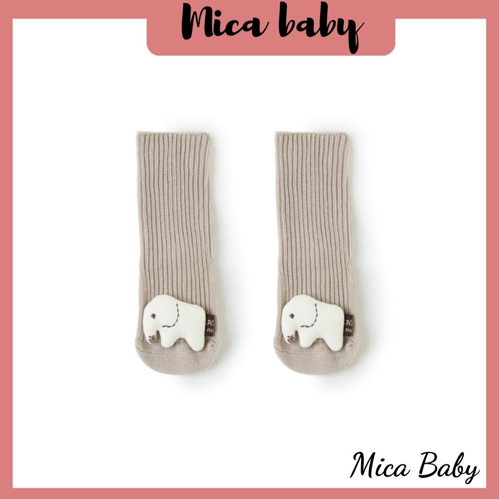 Tất vớ cao cổ hình thú dễ thương chống trượt cho bé Mica baby T06