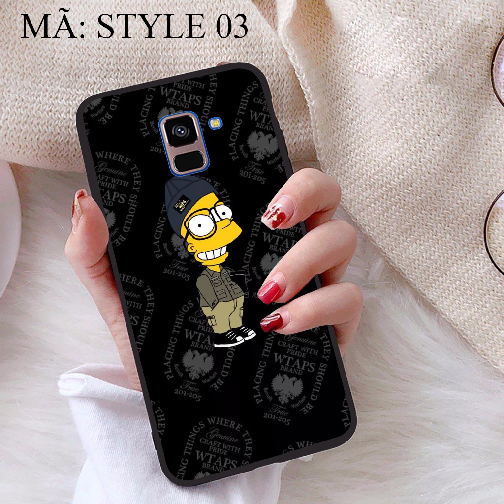 Ốp lưng Samsung A8 Plus 2018 viền dẻo TPU BST Phong cách