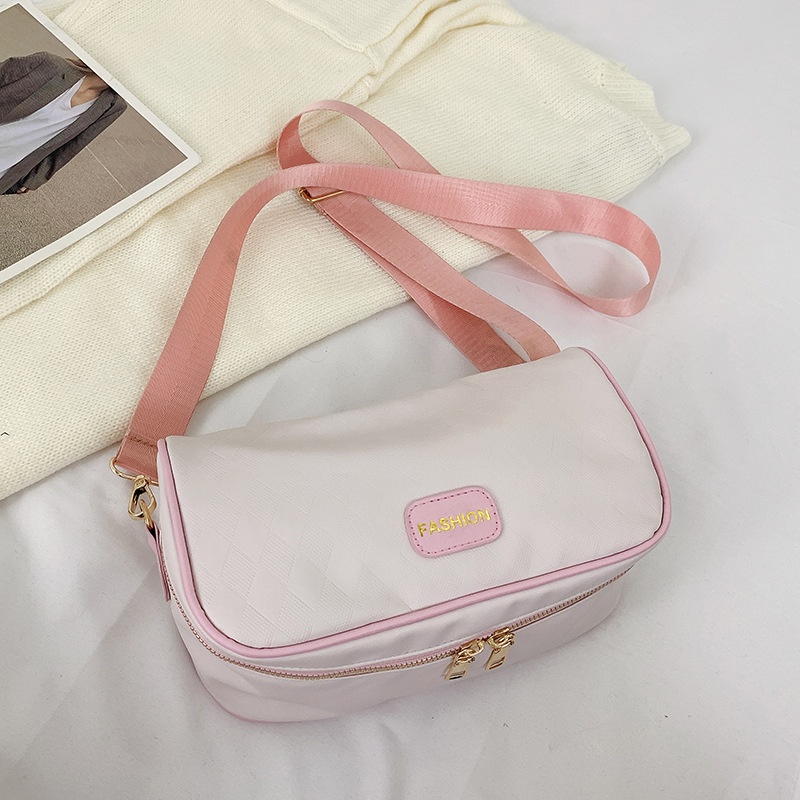 Túi Đeo Chéo Dáng Vuông Nhỏ Màu Trơn Đơn Giản Thời Trang Trẻ Trung