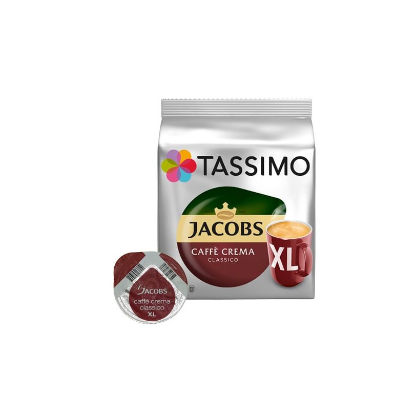 (Máy Tassimo) Cà phê Viên nén Tassimo, Espresso, Latte Machiato, Capuchino, XL Crema Date 5-2022