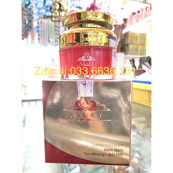 [chuẩn hàng]kem axury collagen+ gold hết nám-tan nhang-đôi môi hủ 25g