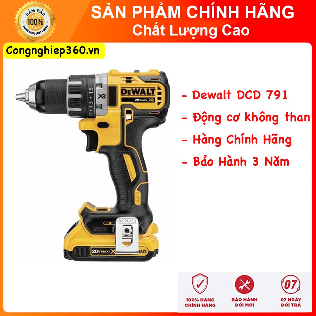 ( Hàng Chính Hãng) Khoan pin Dewalt 18 V DCD 791. Bảo Hành Chính Hãng 3 Năm