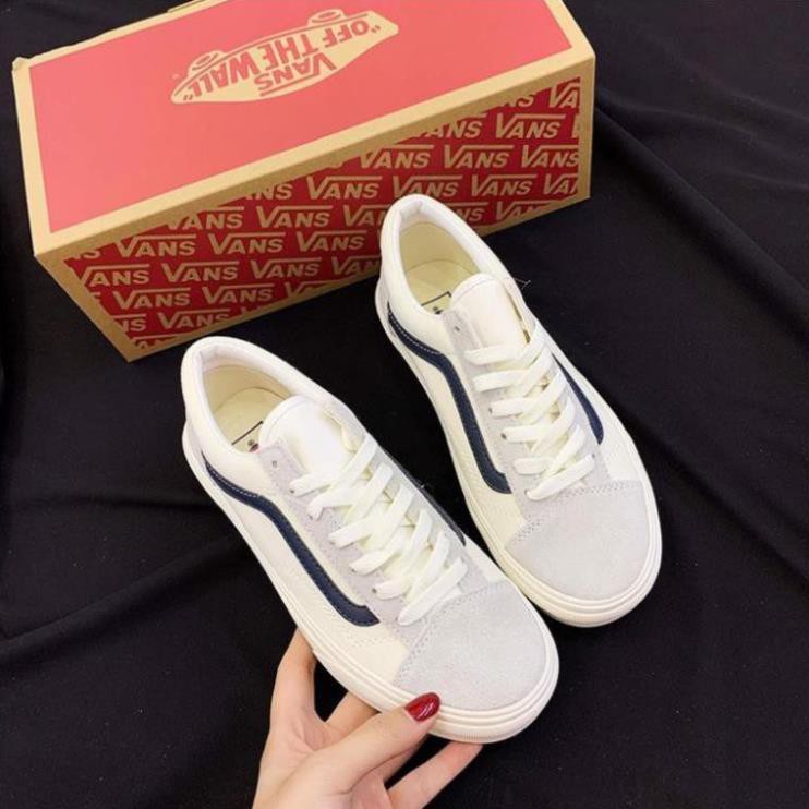 Giày Vans Style 36 vans kelly kẻ sọc xanh than- Phiên bản Tiêu Chuẩn cực đẹp [Fullbox]