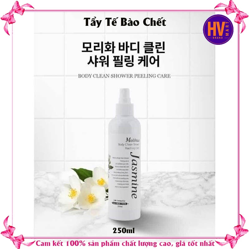 [Hàng Nội Địa] Xịt Tẩy Tế Bào Chết Molihua Clean Body shower Peeling Care Jasmine 250ml Hàn Quốc