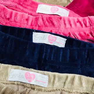 Quần legging nhung tăm bé gái