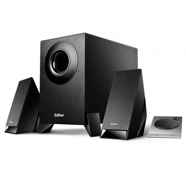 Bộ loa 2.1 vi tính EDIFIER M1360 Có bảng điều khiên rời - Âm thanh sắc nét - Vỏ gỗ MDF chống dội âm - Hàng chính hãng
