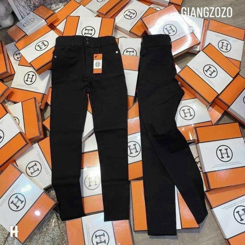 QUẦN LEGGING HM CẠP CAO KÈM 2 KHUY CÓ VỎ HỘP SANG CHẢNH (GIÁ TỐT)