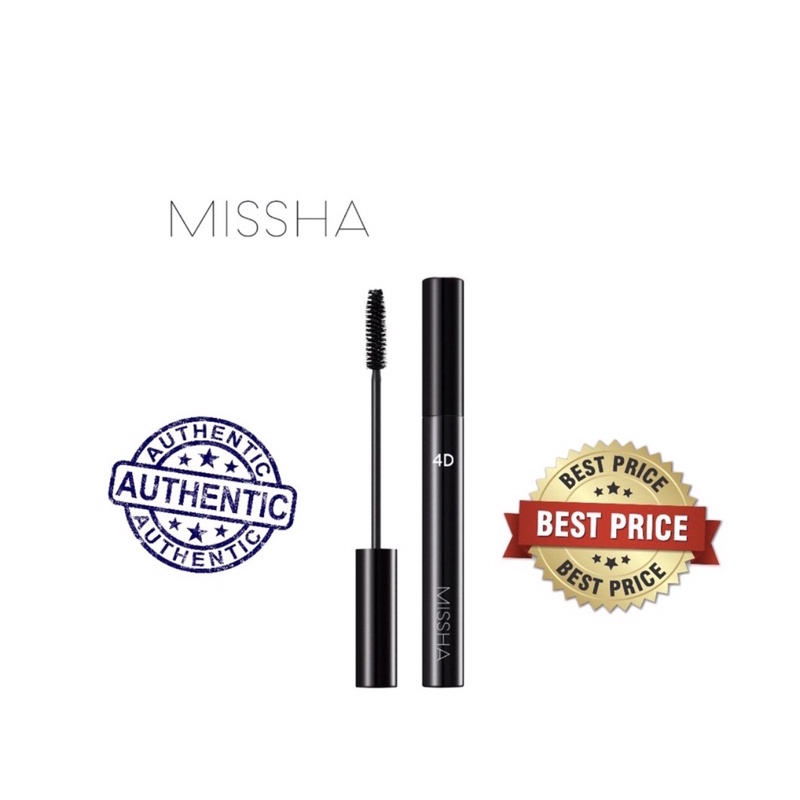 (Mẫu mới) Chải mi Mascara The Style 4D Misha, làm dài mi, không lem