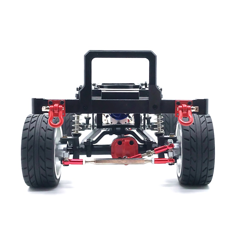 Bộ Cản Trước Bằng Kim Loại Kèm Móc Cho Xe Hơi Điều Khiển Từ Xa MN D90 D91 D96 MN-90 MN99S 1 / 12 Đen