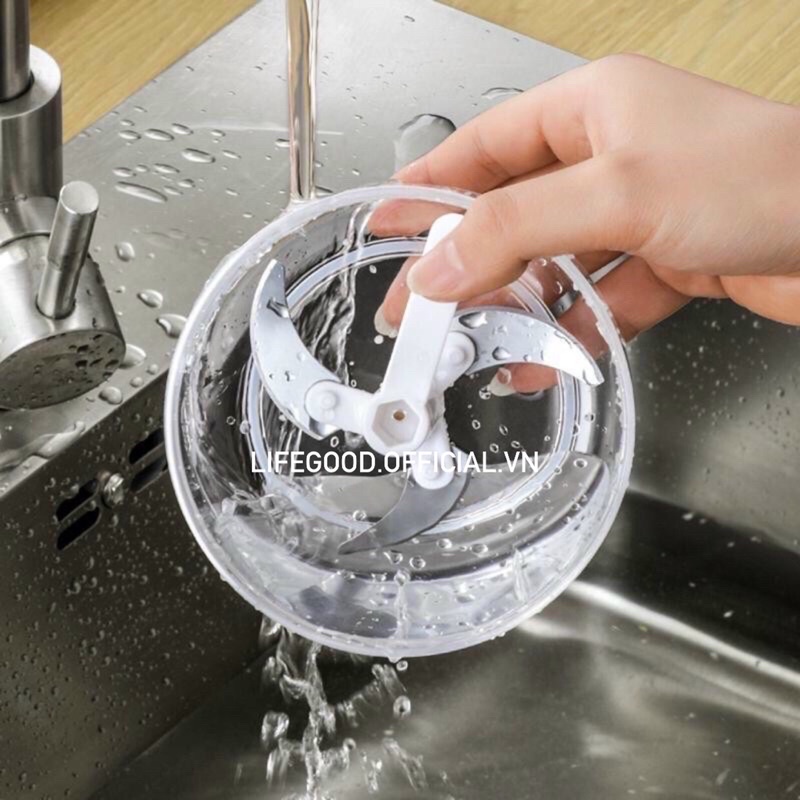 Dụng cụ xay tỏi ớt cầm tay Ecoco, dụng cụ chế biến đồ ăn dặm, dụng cụ xay đa năng kéo tay Ecoco - Ecoco 1919,1920