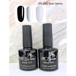 Sơn gel trắng - đen - nước gạo