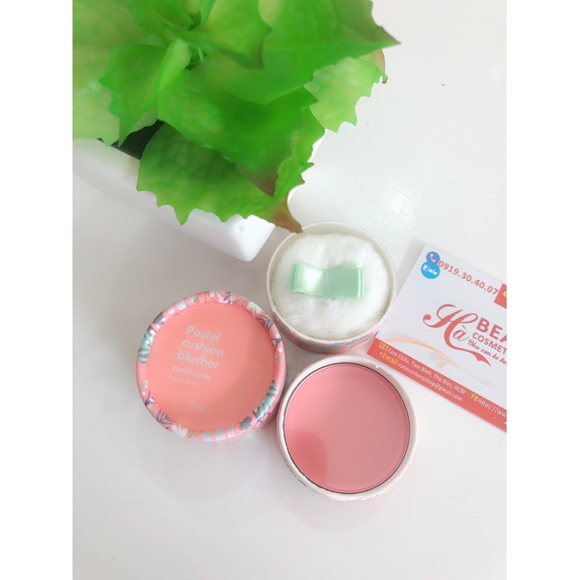 Phấn má hồng dạng bột siêu mịn kiềm dầu lâu trôi màu sắc trẻ trung Hàn Quốc The Face Shop Pastel Cushion Blusher 6g | BigBuy360 - bigbuy360.vn