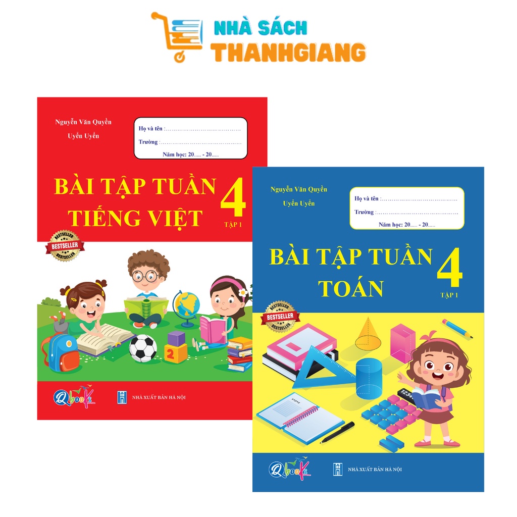 Sách – Combo Bài tập tuần Toán và Tiếng Việt 3 Tập 1 (2 quyển)