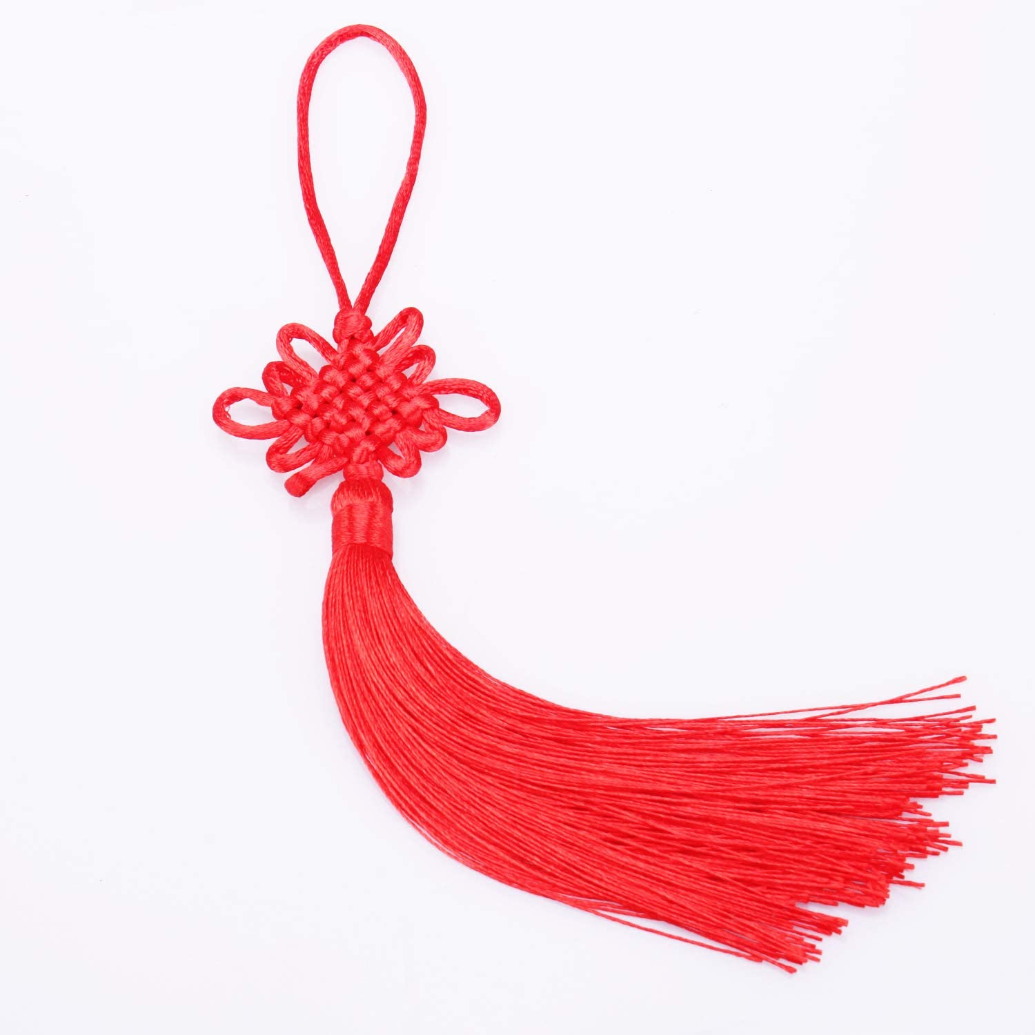 Set 10 Dây Thắt Nút Handmade Màu Đỏ May Mắn Phong Cách Trung Hoa Trang Trí Năm Mới