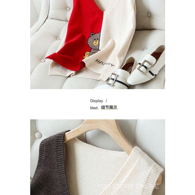 ❤Oyster★Áo Sweater dệt kim cổ chữ V phong cách thời trang hàn quốc | BigBuy360 - bigbuy360.vn