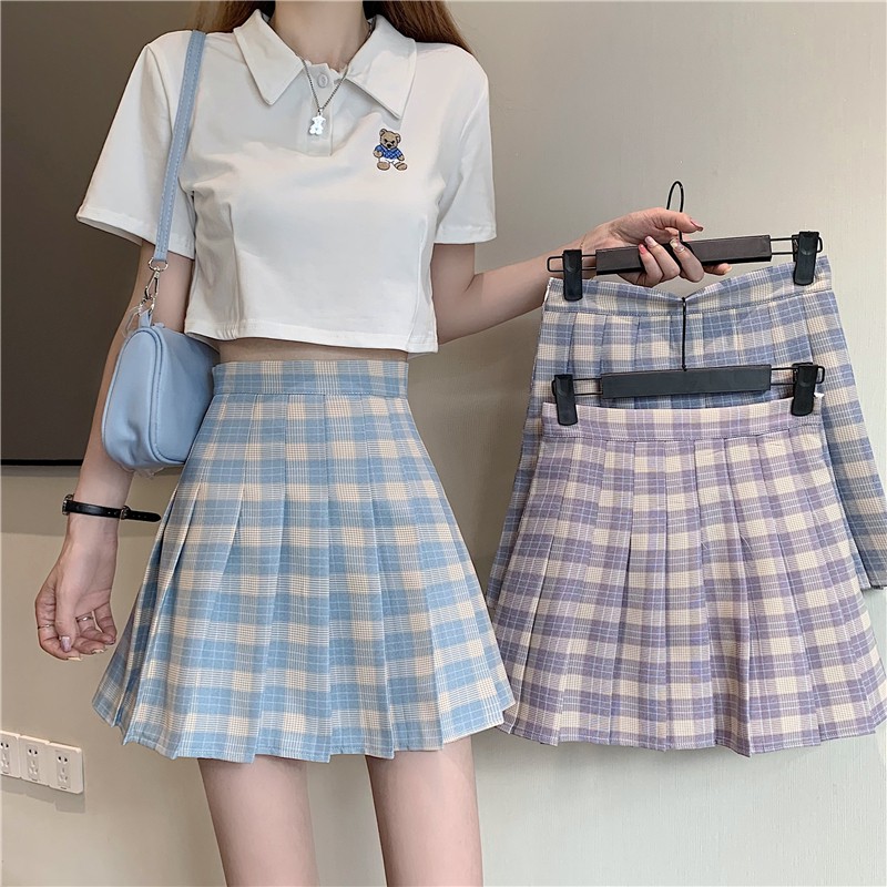 Chân Váy Ngắn Sọc Ca Rô Thời Trang Nữ Tính | BigBuy360 - bigbuy360.vn