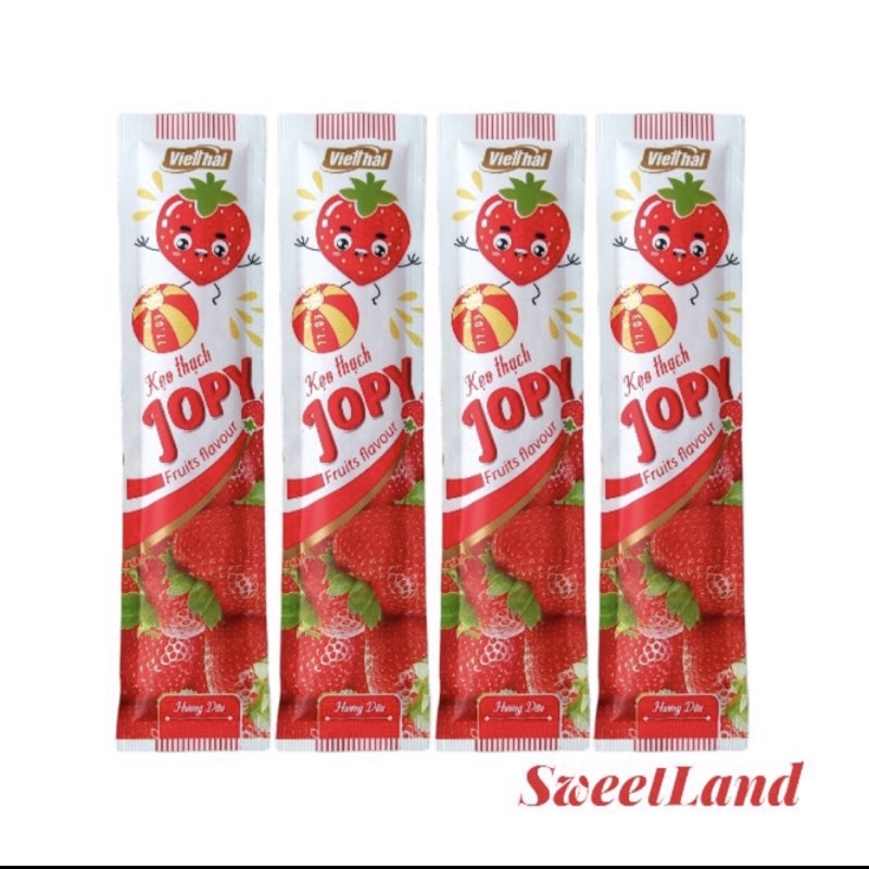Kẹo Thạch trái cây JOPY Việt Thái túi 24 thanh 770g