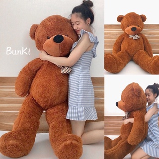 GẤU BÔNG TEDDY NÂU NHẬP 160CM KHỔ VẢI CAO 155CM TEDDY CAO CẤP