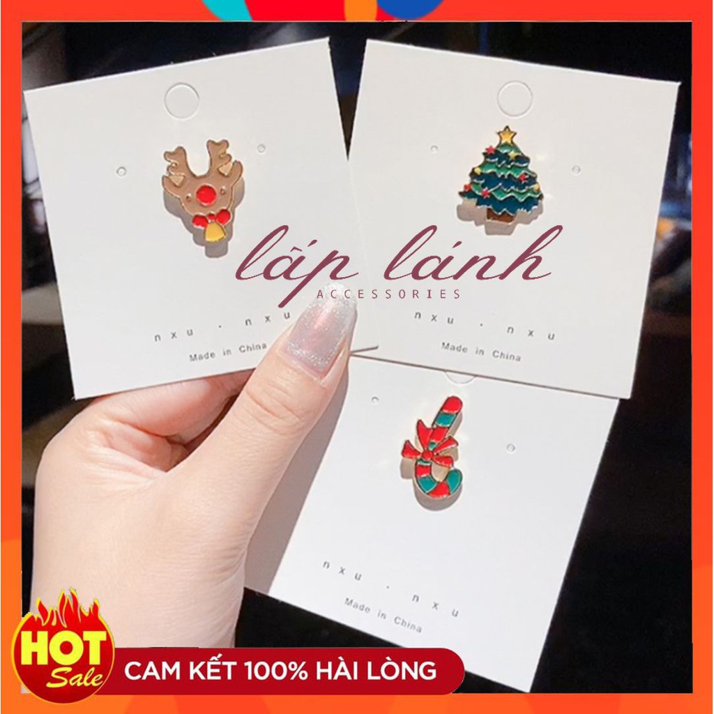 GHIM CÀI ÁO, PIN CÀI ÁO BALO TÚI XÁCH HÌNH NOEL GIÁNG SINH DỄ THƯƠNG 214KAO02