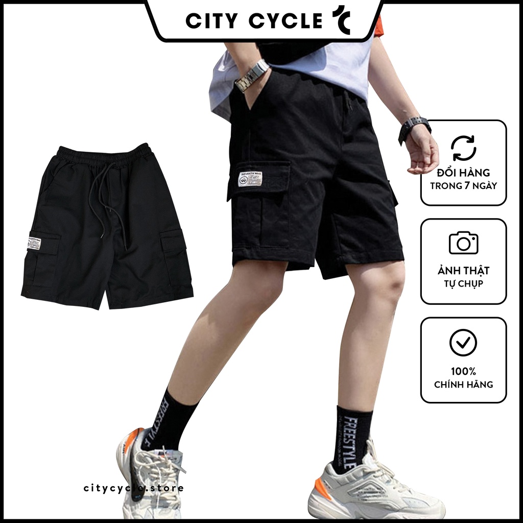 Quần short nam kaki túi hộp City Cycle - Quần short túi hộp Unisex túi hộp Local Brand