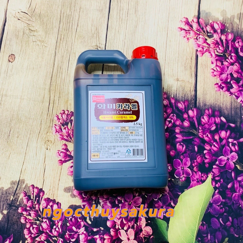NƯỚC TẠO MÀU HWAMI CARAMEL HÀN QUỐC 2.5KG