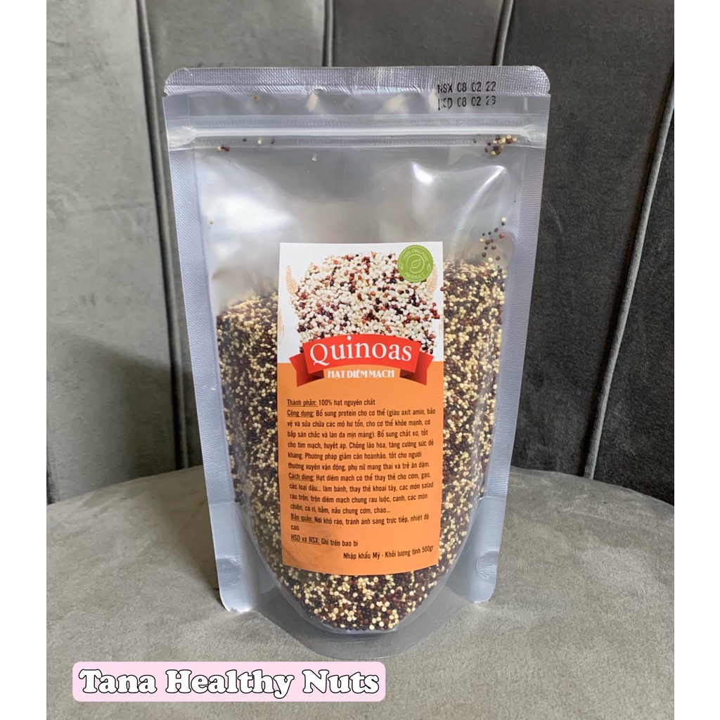 500g Hạt diêm mạch Mỹ 3 màu - Quinoa Hạt hữu cơ