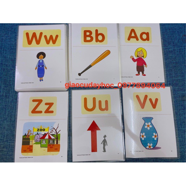 Flashcard Phonics Family and friends Starter -2nd ép plastic