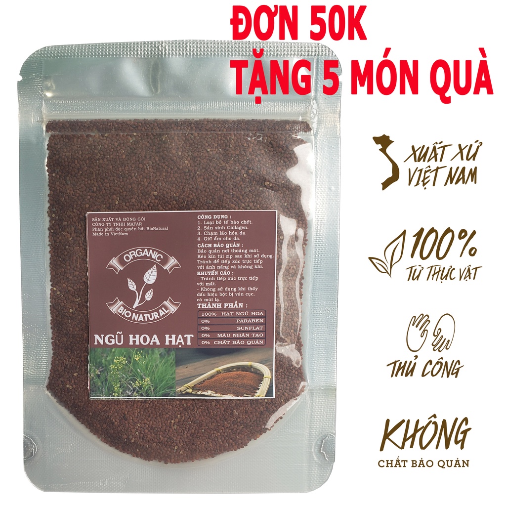 Bột Đắp Mặt Nạ Thiên Nhiên Ngũ Hoa Hạt