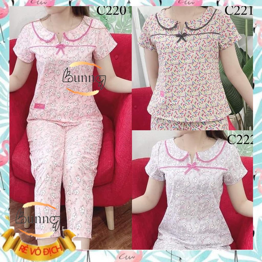 {BUNNYSKY} ĐỒ BỘ NỮ CHẤT LIỆU THÔ MỀM, BỘ QUẦN ÁO NỮ MẶC NHÀ CỔ NƠ XINH XẮN