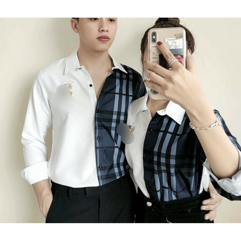 Áo sơ mi cặp đôi CỰC ĐẸP HOẠ TIẾT CARO DÀNH CHO CÁC CÁC BẠN TRẺ KB FASHION