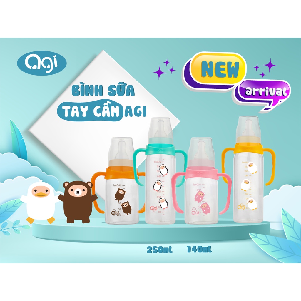 Bình sữa Agi Premium 60ml / 140ml / 250ml  [Sỉ_lẻ]