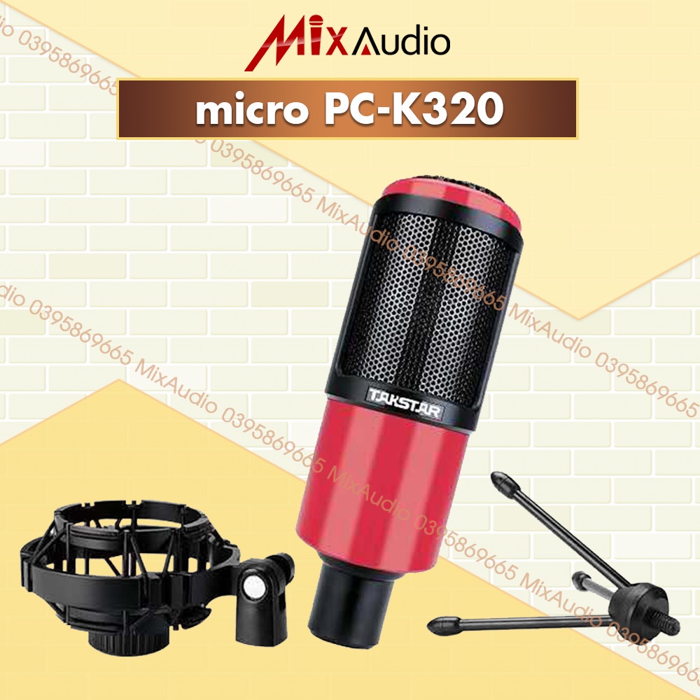 Combo Livestream Thu Âm TAKSTAR Mic PC K320, Soundcard Icon Upod Pro, Tai nghe TS2260 [BH 1 NĂM]