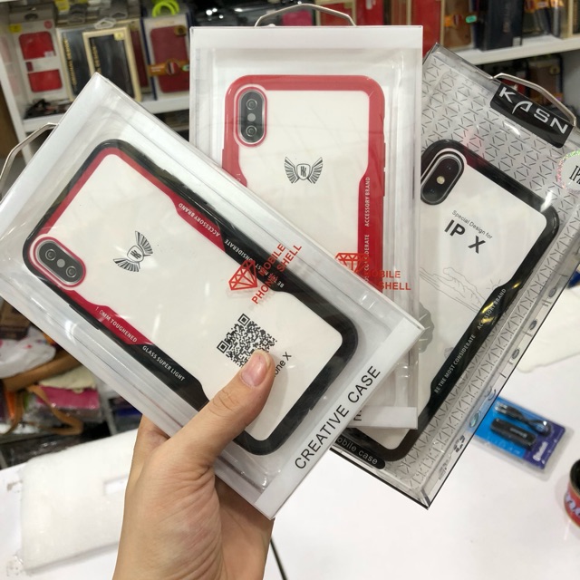 Ốp lưng giả kính iPhone X