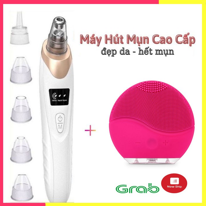 [Hút mạnh] Máy Hút Mụn Cám, Đầu Đen Cầm Tay Sạc Pin Màn Hình LCD Với 5 Đầu Hút Siêu Mạnh | BigBuy360 - bigbuy360.vn