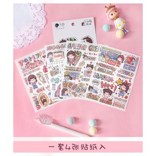 STICKER MIẾNG HÌNH CÔ GÁI