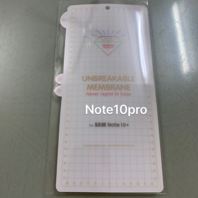 Dán dẻo PPF Samsung Note 10 Pro mặt trước mặt sau