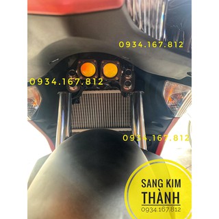 2 Pad Inox 304 Gắn Đèn Led Bi Cầu Mini Chân Phuột Xe Winner, Exciter
