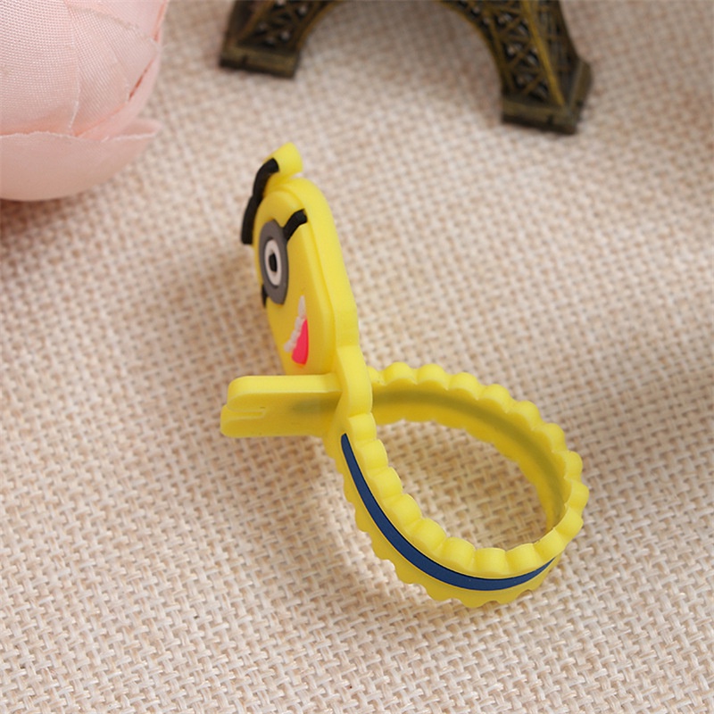 Dây buộc nhựa dẻo hoạt hình dùng buộc tai nghe điện thoại cap máy tính tiện lợi