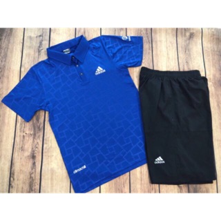 SET bộ thể thao nam - vân gạch cổ bẻ