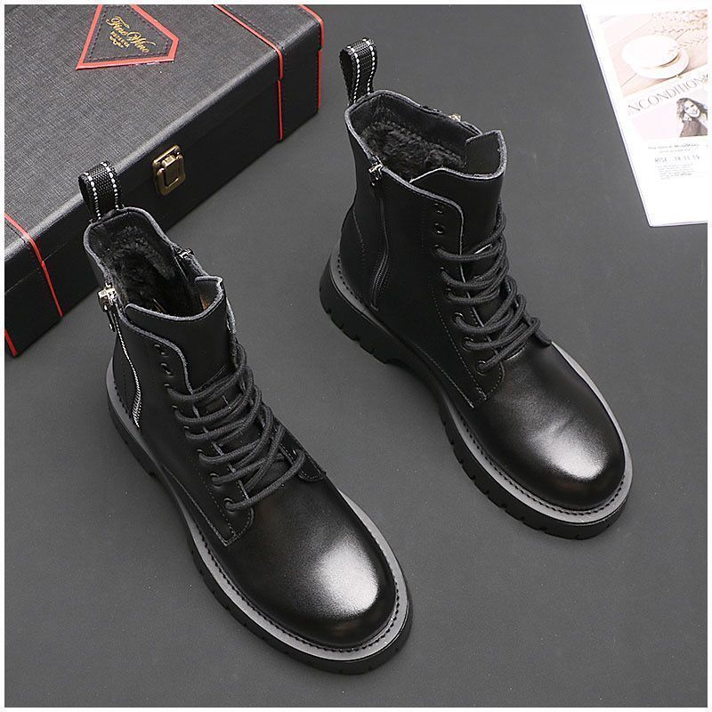 Giày Bốt Martin Da Đế Dày Thời Trang Mùa Thu 2022 Cho Nam