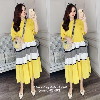 Bigsize Đầm suông đuôi cá D42