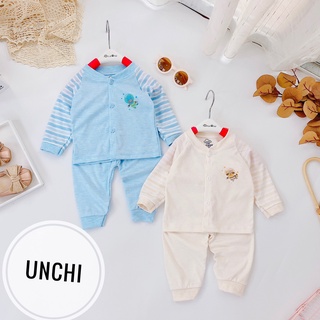 Bộ nỉ mỏng Unchi sơ sinh cực đẹp