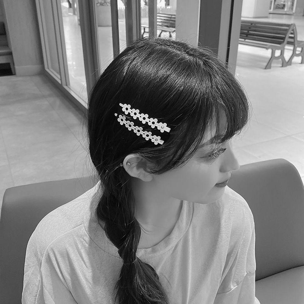 Kẹp Tóc Hình Hoa Rỗng Màu Kẹo Ngọt Ngào Dễ Thương WMES15H Cho Nữ