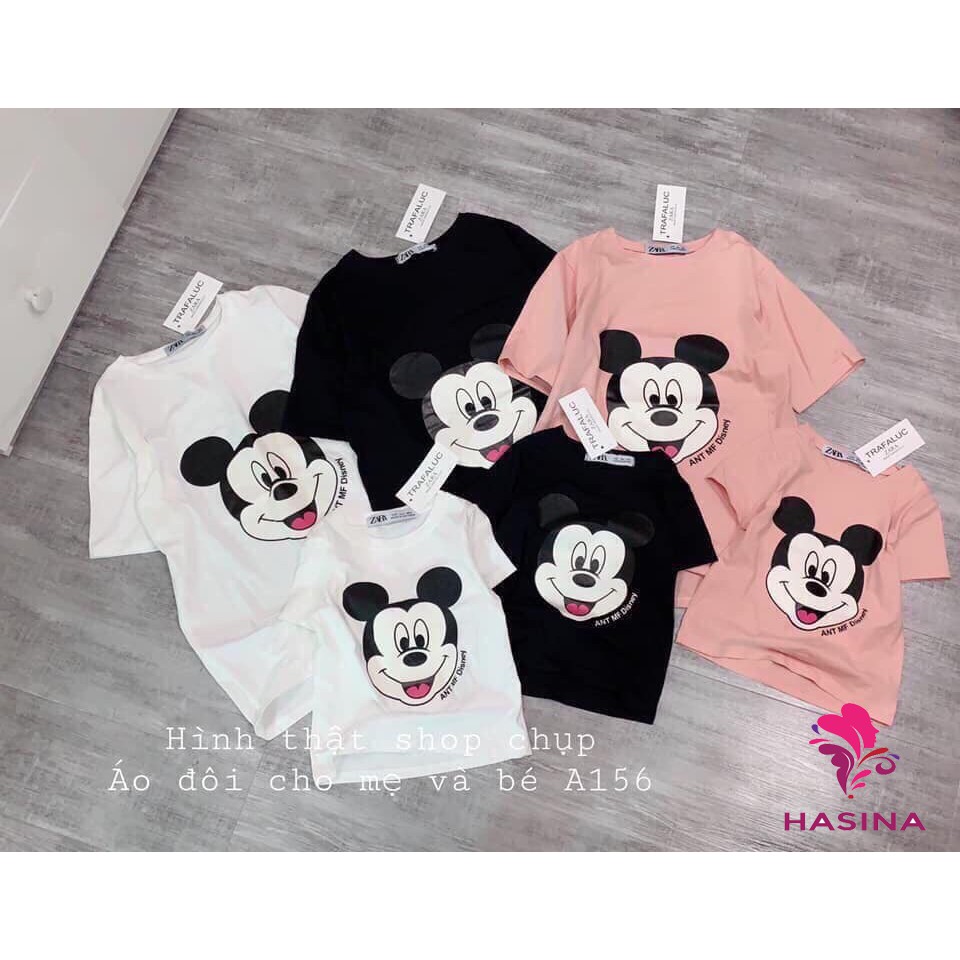 ÁO ĐÔI MICKEY CỘC TAY MẸ VÀ BÉ SIÊU HOT MVB01