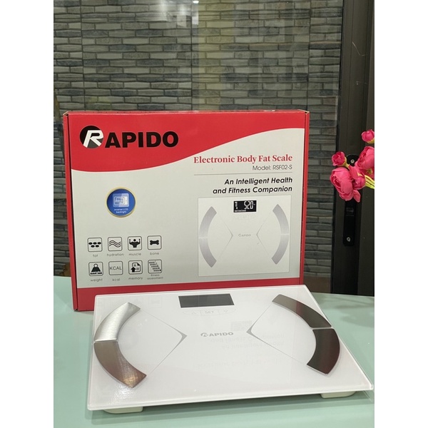 Cân sức khỏe phân tích chỉ số cơ thể Rapido RSF02-S không cần kết nối blutooth