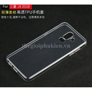 Ốp Lưng Samsung Galaxy J8 Dẻo Silicon Mỏng Trong Suốt