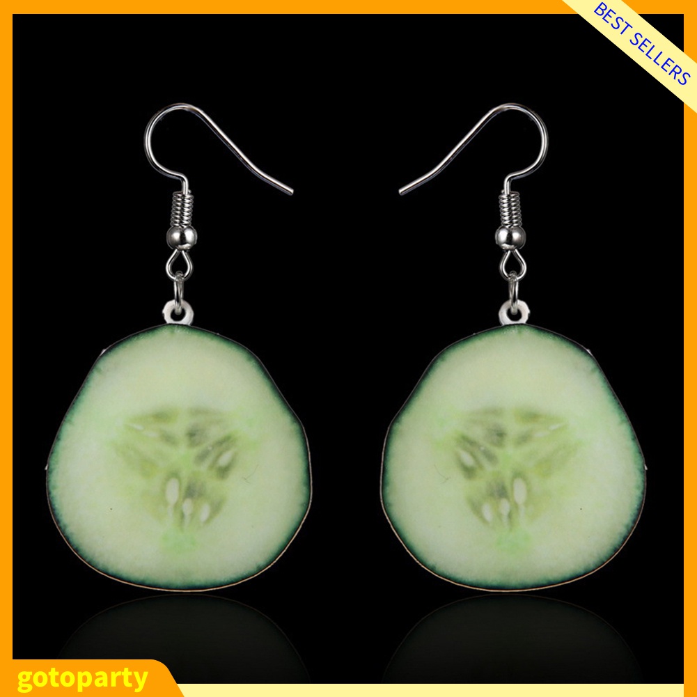 Bông tai nữ phối mặt hình trái cây đáng yêu thời trang