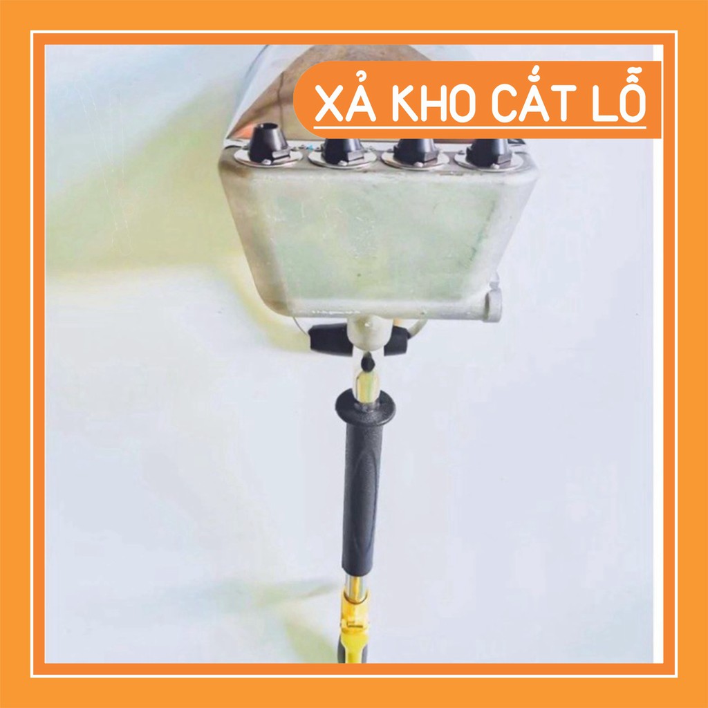 (xả kho) Gầu phun xịt, máy bơm vữa chất liệu inox bền đẹp trát tường bê tông cầm tay sử dụng khí nén