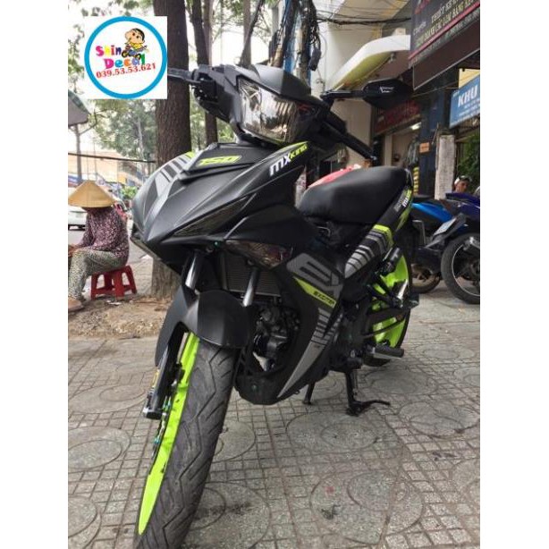 Tem rời ex 150 đen xanh